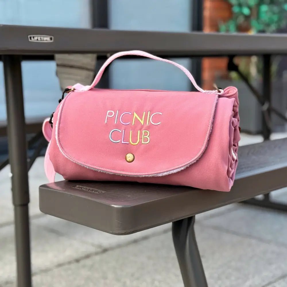 'Picnic Club' Rainfleece Waterproof Walkies Mat - One Standard Size - Hugo and Ted