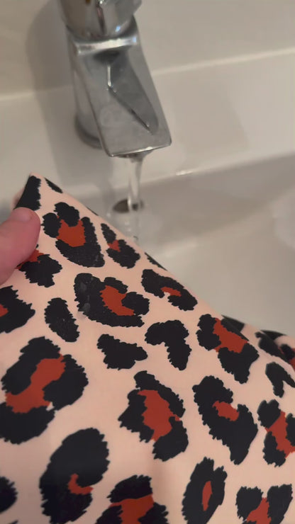 Lenny Leopard Print Rainfleece Dog Coat - Made to Measure