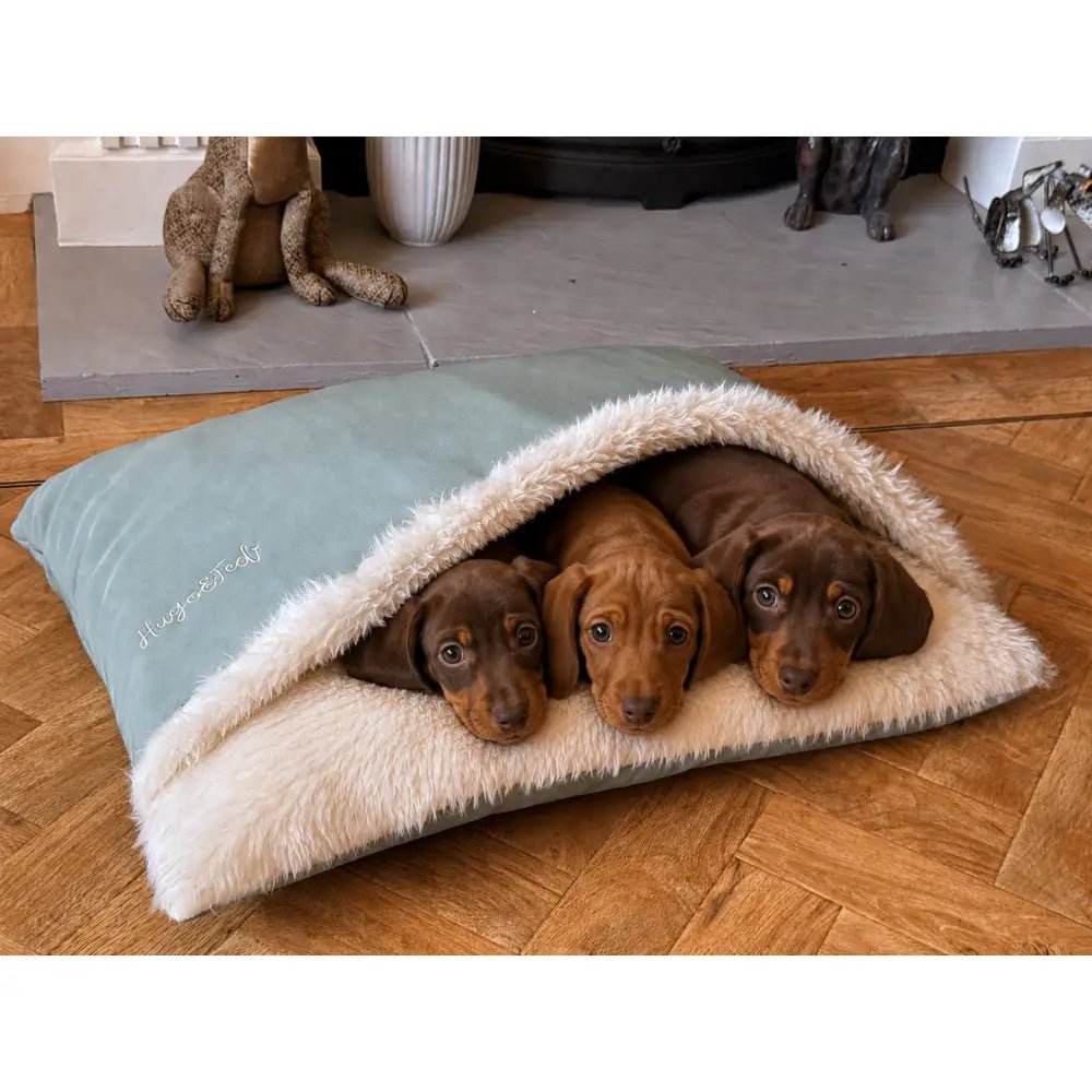 Rainfleece Personalised Waterproof Dog Den Bed - Canopy, Made to Order - Hugo and Ted