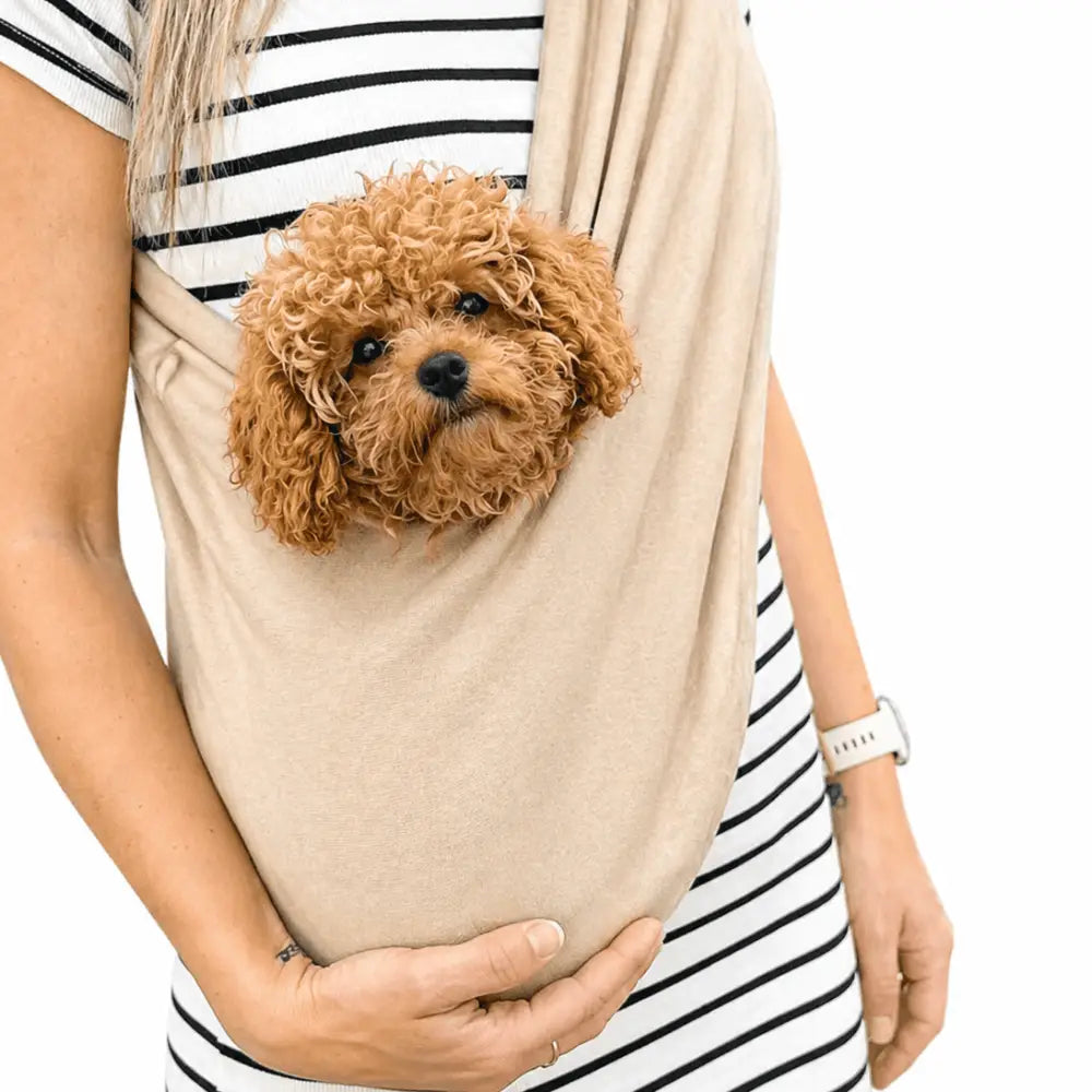 Standard Size Lite Jersey Dog Sling Carrier - Ready to Ship - Hugo and Ted