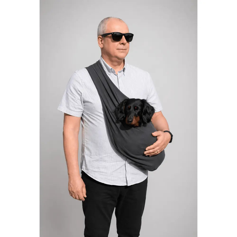 Standard Size Lite Jersey Dog Sling Carrier - Ready to Ship - Hugo and Ted