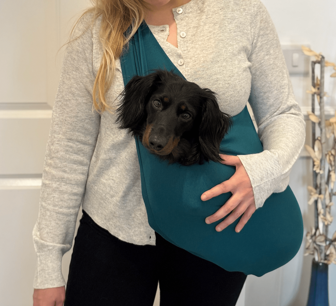 Simply Hugo and Ted - Lightweight Summer Jersey Dog Sling Carrier - Hugo and Ted