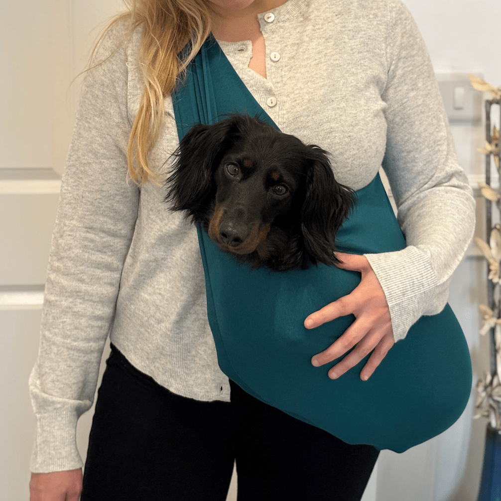 Simply Hugo and Ted - Lightweight Summer Jersey Dog Sling Carrier - Hugo and Ted
