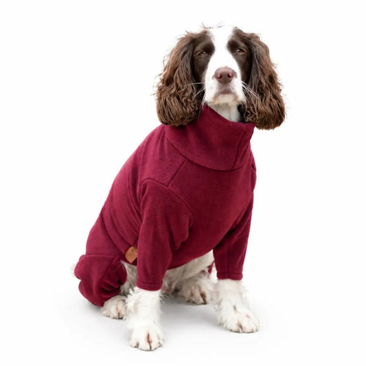 Standard Size Fleece Dog Jumpsuit - Ready to Ship - Hugo and Ted