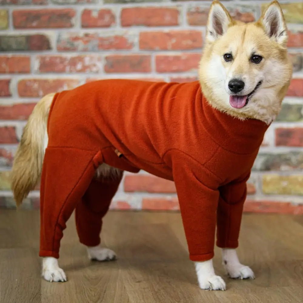 Standard Size Fleece Dog Jumpsuit - Ready to Ship - Hugo and Ted