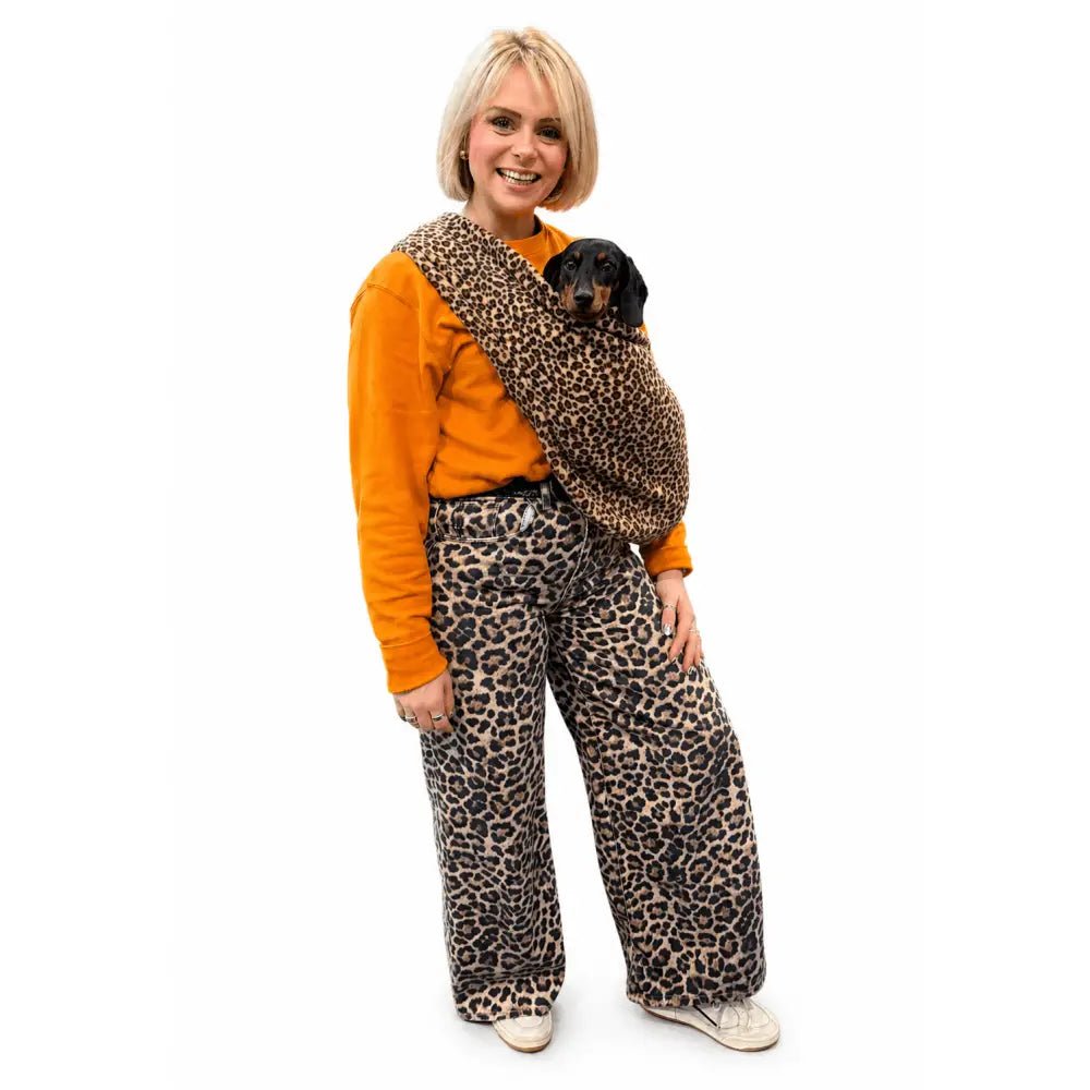 Standard Size Fleece Dog Sling Carriers - Ready to Ship - Hugo and Ted