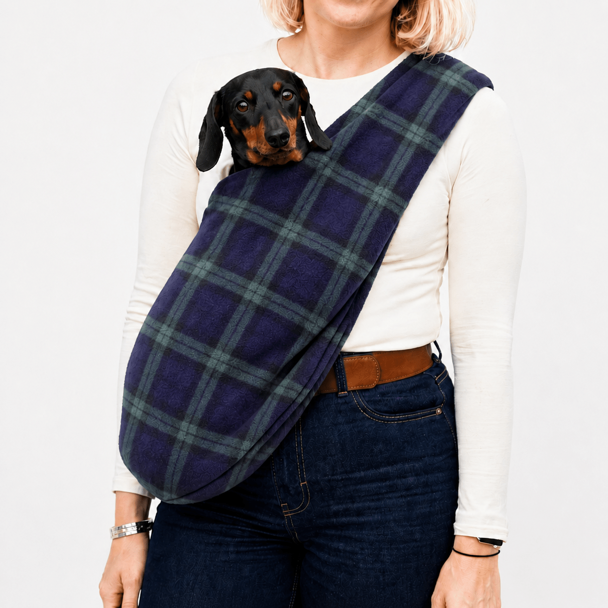 Standard Size Fleece Dog Sling Carriers - Ready to Ship - Hugo and Ted