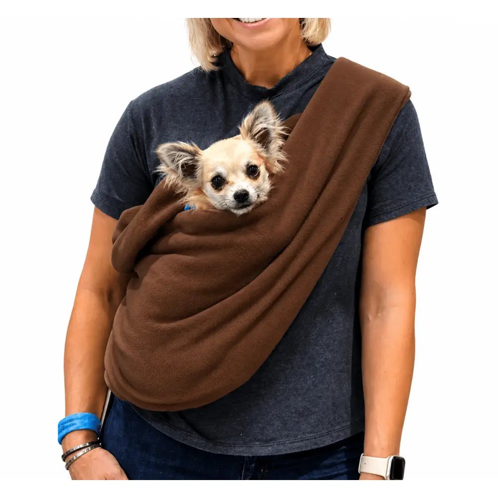 Standard Size Fleece Dog Sling Carriers - Ready to Ship - Hugo and Ted