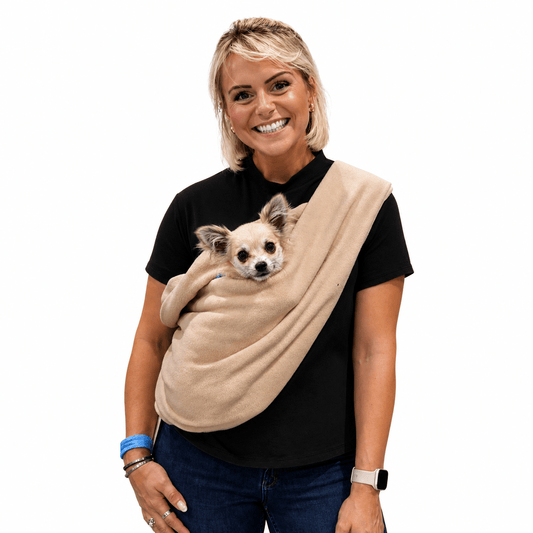 Standard Size Fleece Dog Sling Carriers - Ready to Ship - Hugo and Ted