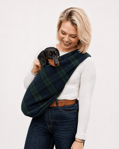Standard Size Fleece Dog Sling Carriers - Ready to Ship - Hugo and Ted