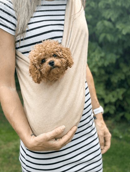 Standard Size Lite Jersey Dog Sling Carrier - Hugo and Ted