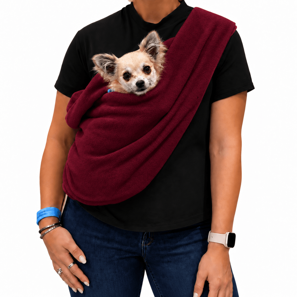 Standard Size Polar Fleece Dog Sling - Core Collection - Hugo and Ted