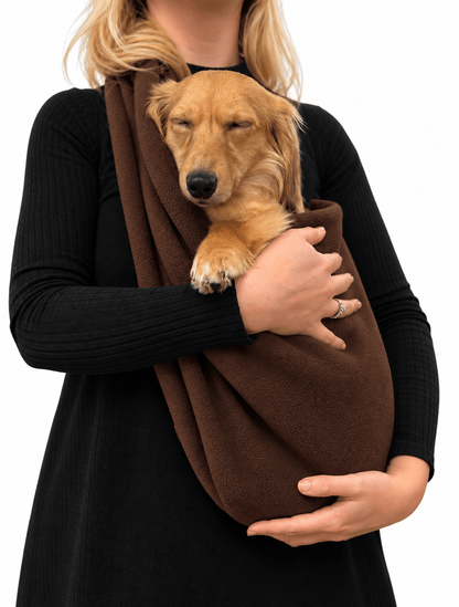 Standard Size Polar Fleece Dog Sling - Core Collection - Hugo and Ted