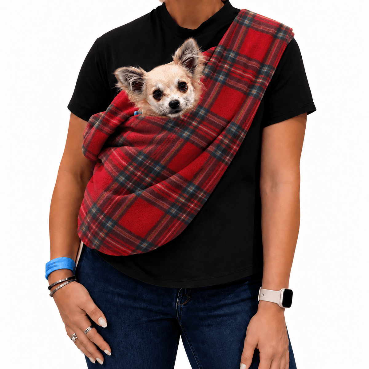 Standard Size Polar Fleece Dog Sling - Core Collection - Hugo and Ted