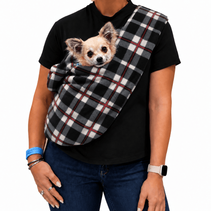 Standard Size Polar Fleece Dog Sling - Core Collection - Hugo and Ted