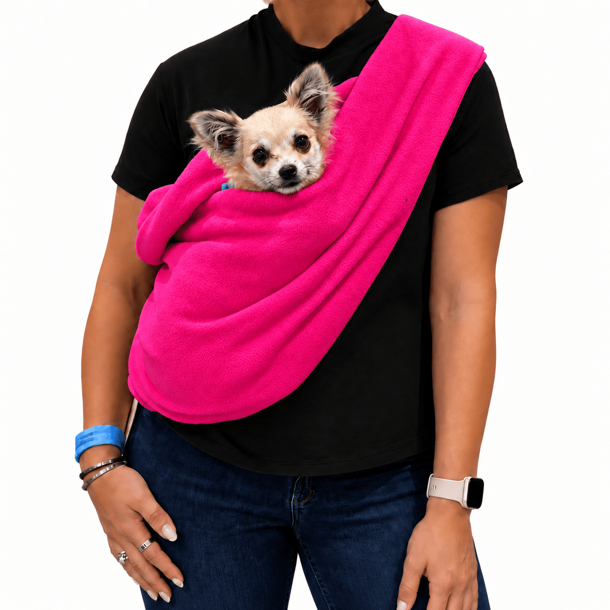 Standard Size Polar Fleece Dog Sling - Core Collection - Hugo and Ted
