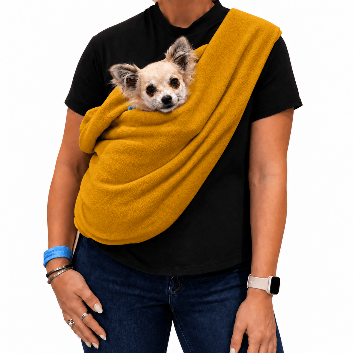 Standard Size Polar Fleece Dog Sling - Core Collection - Hugo and Ted