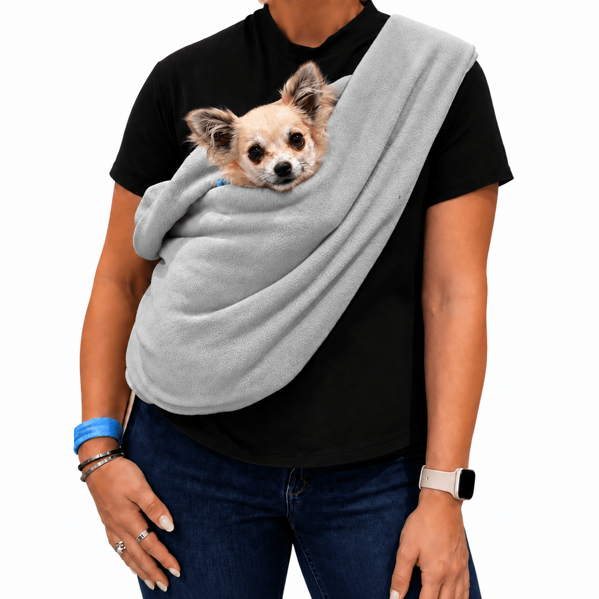 Standard Size Polar Fleece Dog Sling - Core Collection - Hugo and Ted