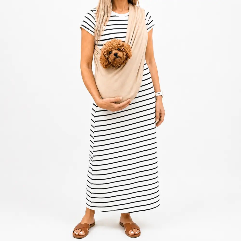Summer Light-Weight Dog Sling Carrier - Two Sizes, Made to Order - Hugo and Ted