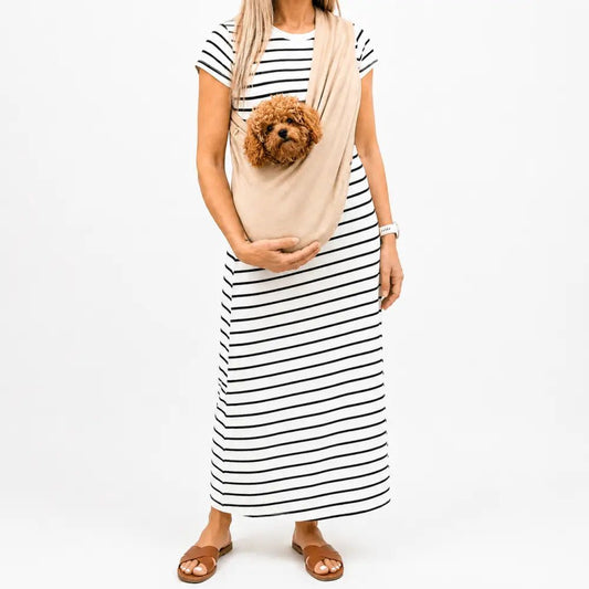 Summer Light-Weight Dog Sling Carrier - Two Sizes, Made to Order - Hugo and Ted