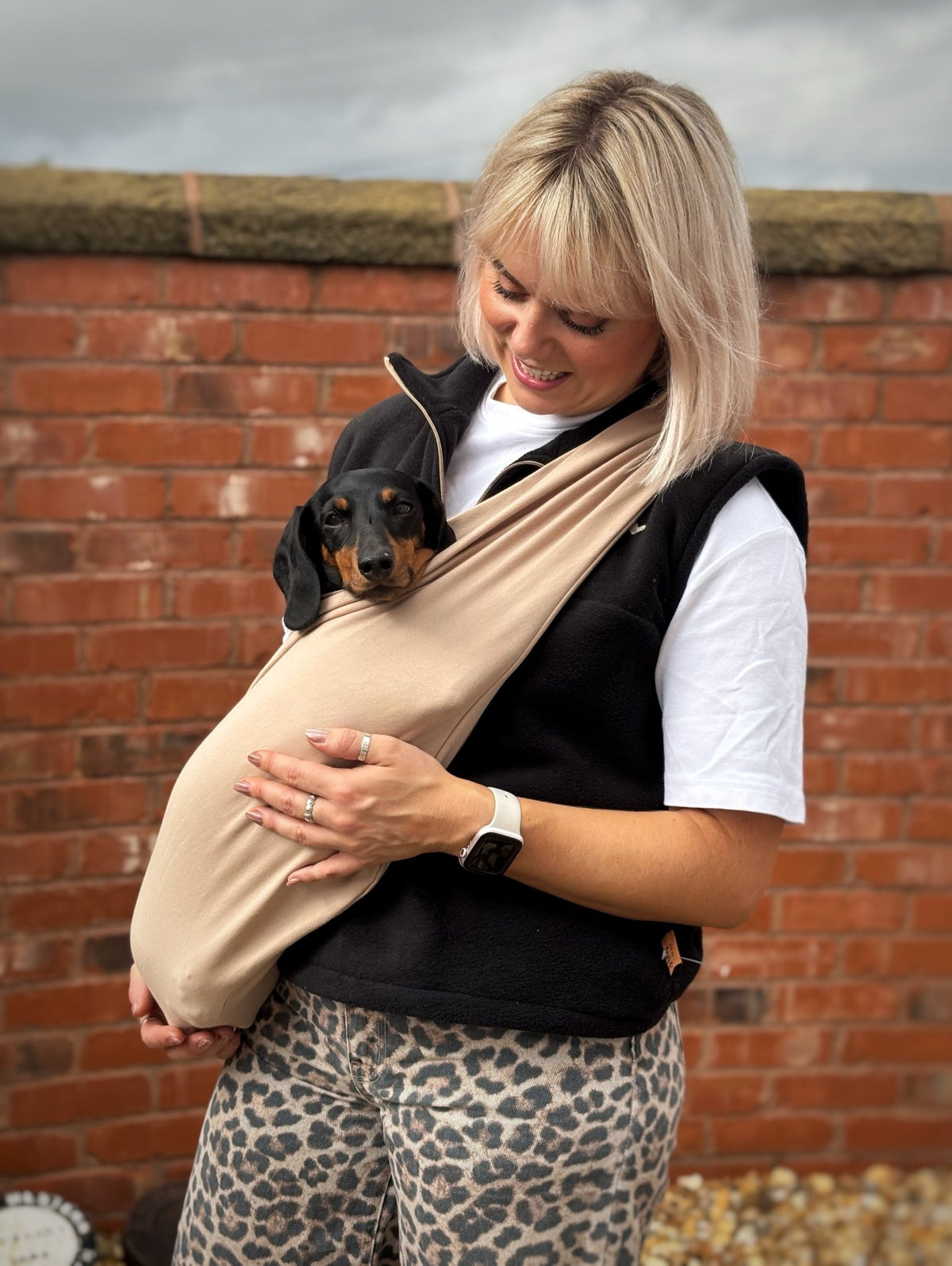 Summer Light-Weight Dog Sling Carrier - Two Sizes, Made to Order - Hugo and Ted