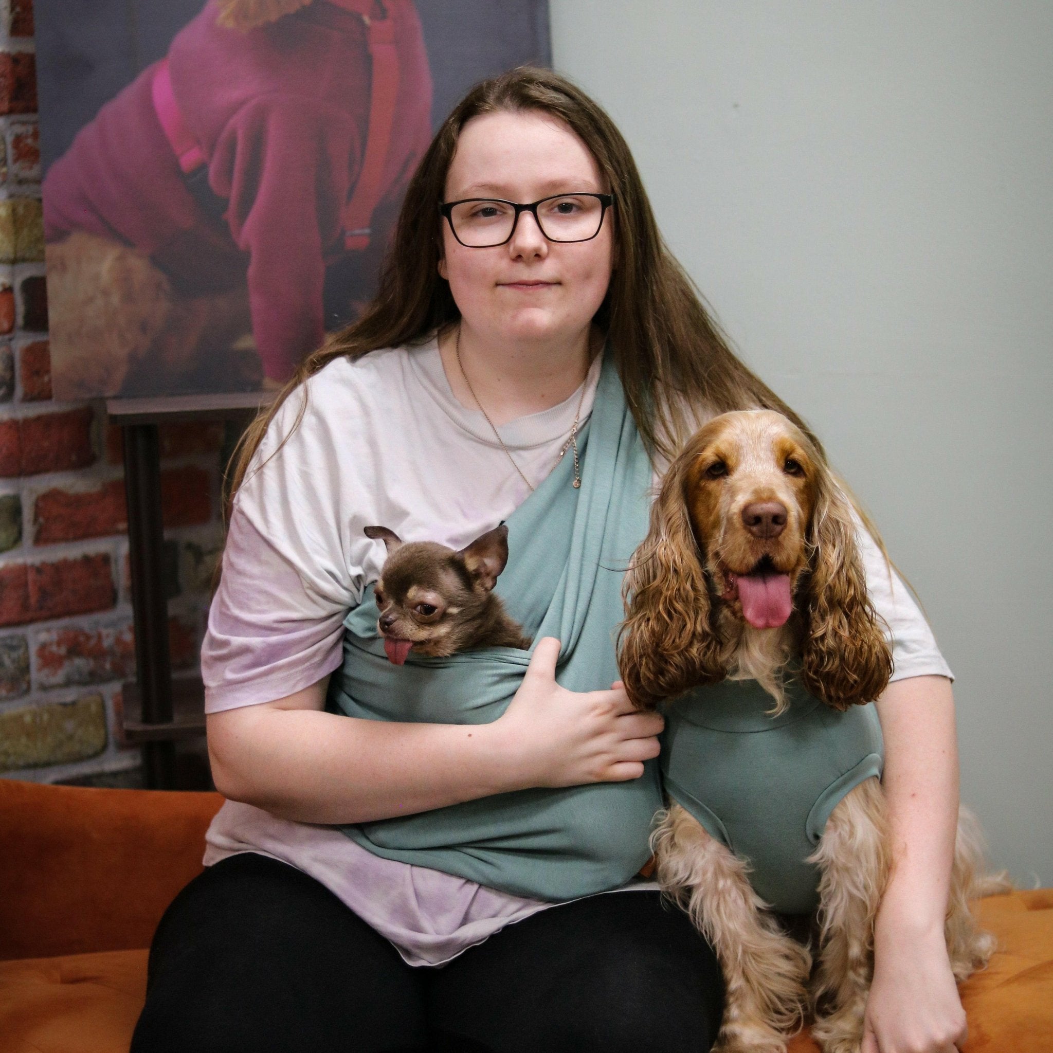 Summer LightWeight Dog Slings Hugo and Ted