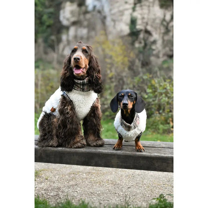 Tartan Sherpa Fleece Dog Jumper - Made to Measure - Hugo and Ted