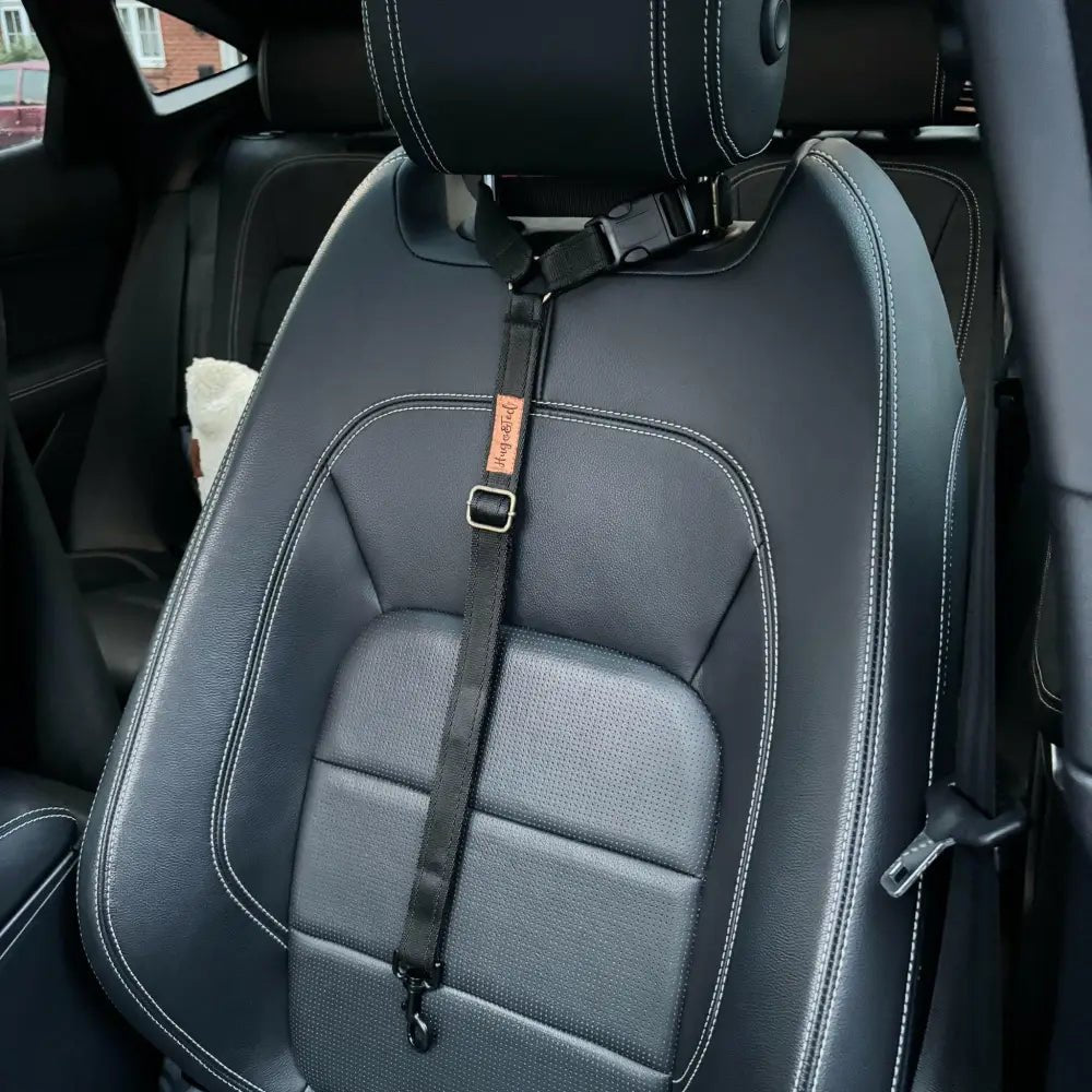 Teddy Fleece Waterproof Base Dog Car Seat Bed - 3 Sizes, Removable Covers, Machine Washable - Hugo and Ted