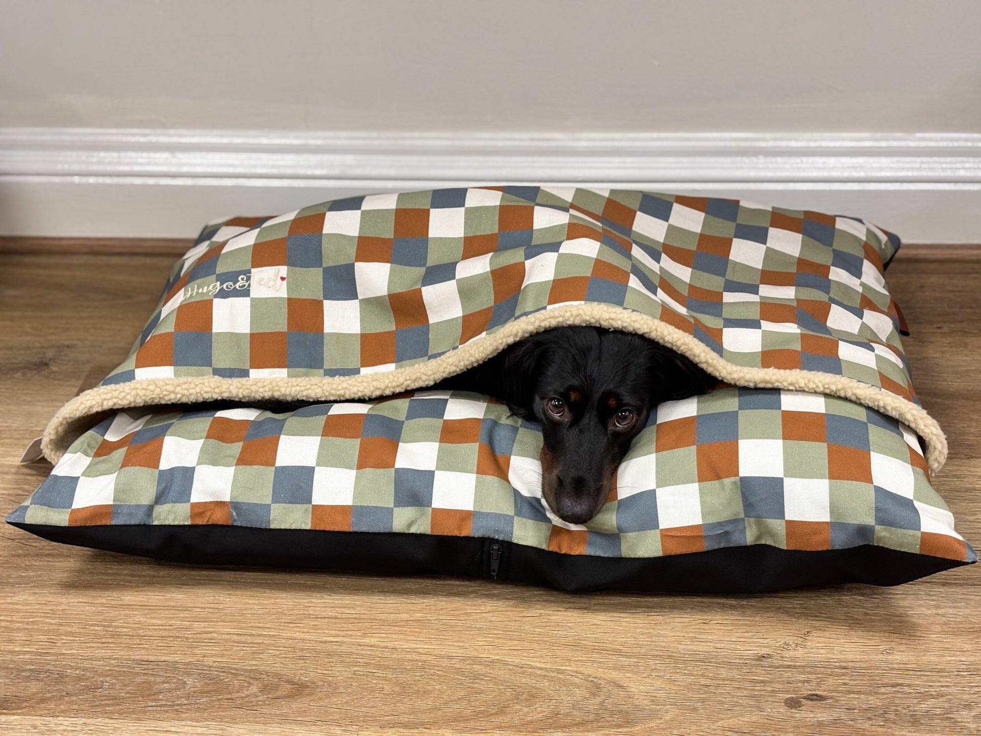 Toby Tartan Collection Design - a - Den Personalised Dog Bed – Cosy, Custom & Eco - Friendly - Hugo and Ted