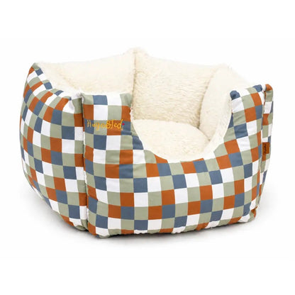 Toby Tartan Collection Rainfleece Fortress Bed - Removable Covers, Machine Washable - Hugo and Ted