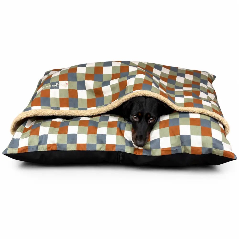 Toby Tartan Print Personalised Waterproof Dog Den Bed - Canopy, Made to Order - Hugo and Ted