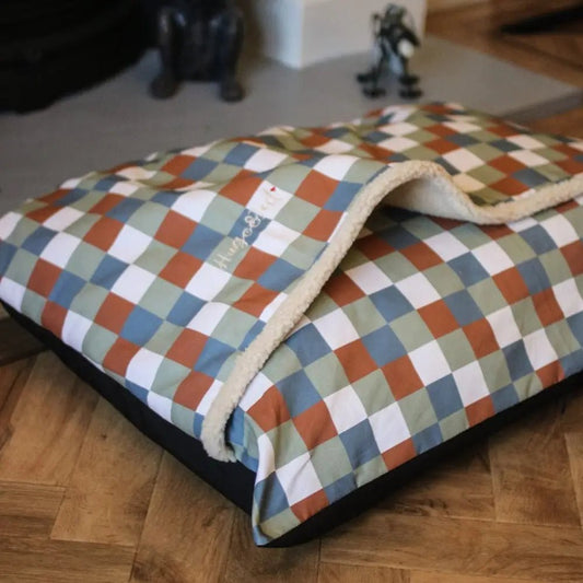 Toby Tartan Print Personalised Waterproof Dog Den Bed - Canopy, Made to Order - Hugo and Ted
