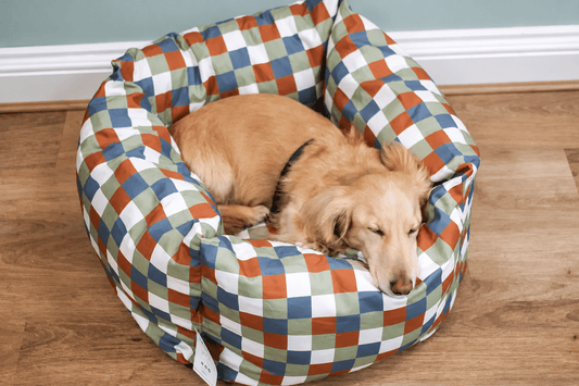 Toby Tartan Waterproof Dog Box Bed - Hugo and Ted
