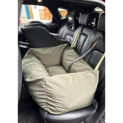 Waterproof Dog Car Seat Bed - 3 Sizes, Removable Covers, Machine Washable - Hugo and Ted