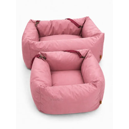 Waterproof Dog Car Seat Bed - 3 Sizes, Removable Covers, Machine Washable - Hugo and Ted