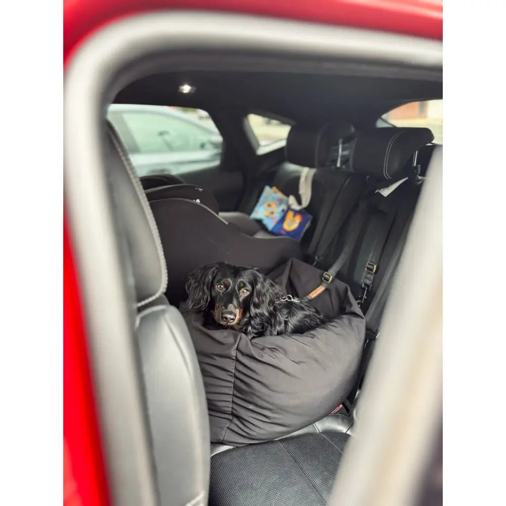 Waterproof Dog Car Seat Bed - 3 Sizes, Removable Covers, Machine Washable - Hugo and Ted