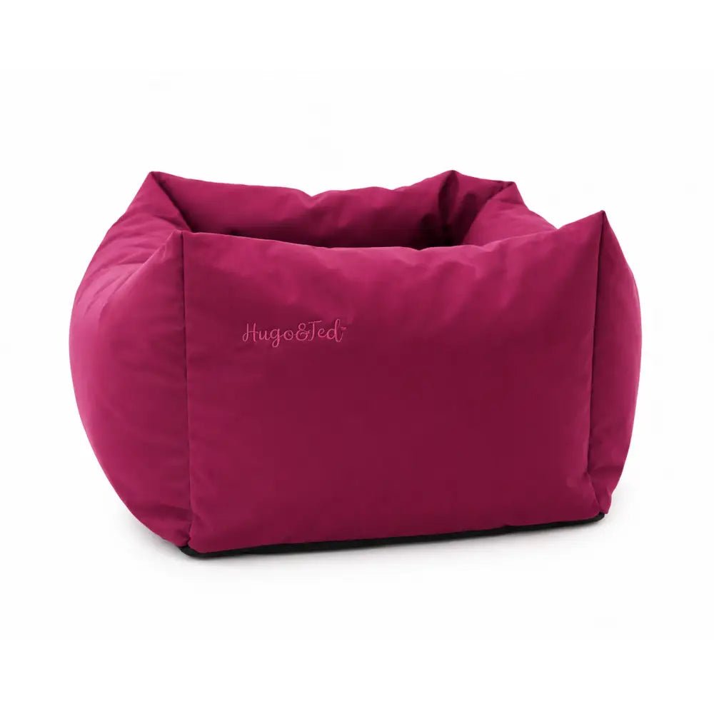 Waterproof Dog Car Seat Bed - 3 Sizes, Removable Covers, Machine Washable - Hugo and Ted