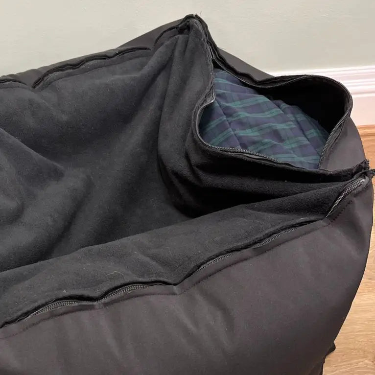 Waterproof Dog Car Seat Bed - 3 Sizes, Removable Covers, Machine Washable - Hugo and Ted
