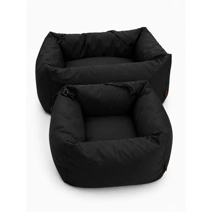 Waterproof Dog Car Seat Bed - 3 Sizes, Removable Covers, Machine Washable - Hugo and Ted