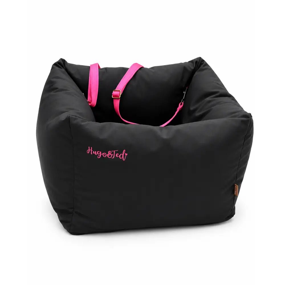 Waterproof Dog Car Seat Bed - 3 Sizes, Removable Covers, Machine Washable - Hugo and Ted