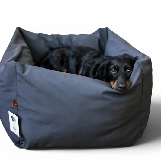 Waterproof Rainfleece Box Bed - Removable Covers, Machine Washable - Hugo and Ted
