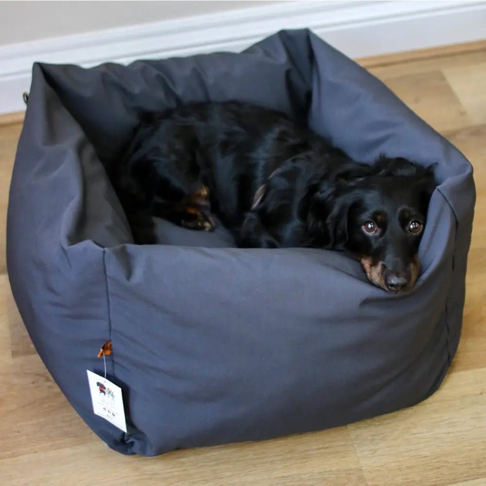 Waterproof Rainfleece Box Bed - Removable Covers, Machine Washable - Hugo and Ted