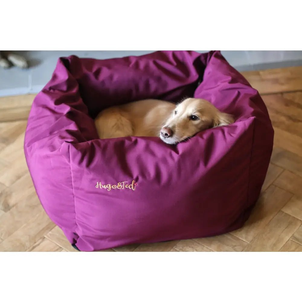 Waterproof Rainfleece Box Bed - Removable Covers, Machine Washable - Hugo and Ted