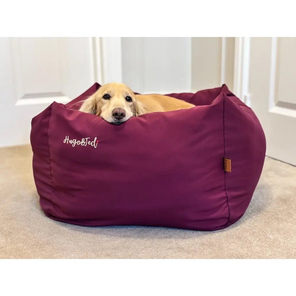 Waterproof Rainfleece Box Bed - Removable Covers, Machine Washable - Hugo and Ted