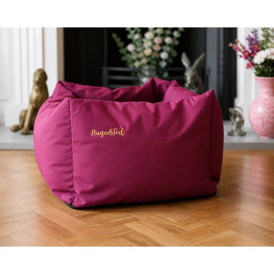 Waterproof Rainfleece Box Bed - Removable Covers, Machine Washable - Hugo and Ted